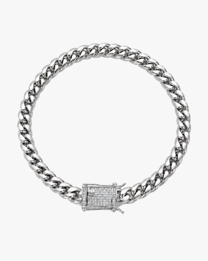 CUBAN BRACELET LUXURY - SILVER (8MM)