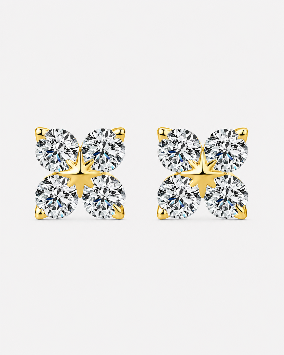 EARRINGS PALMARIA MOISSANITE S925 - GOLD