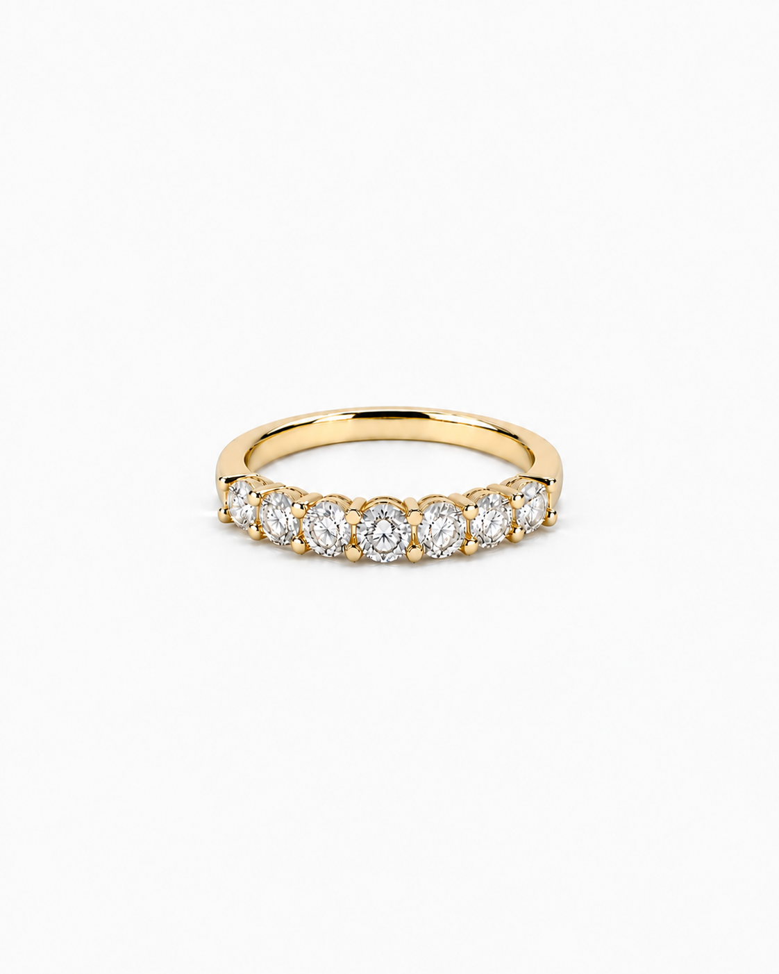 RING WITH MOISSANITE DIAMONDS S925 - GOLD
