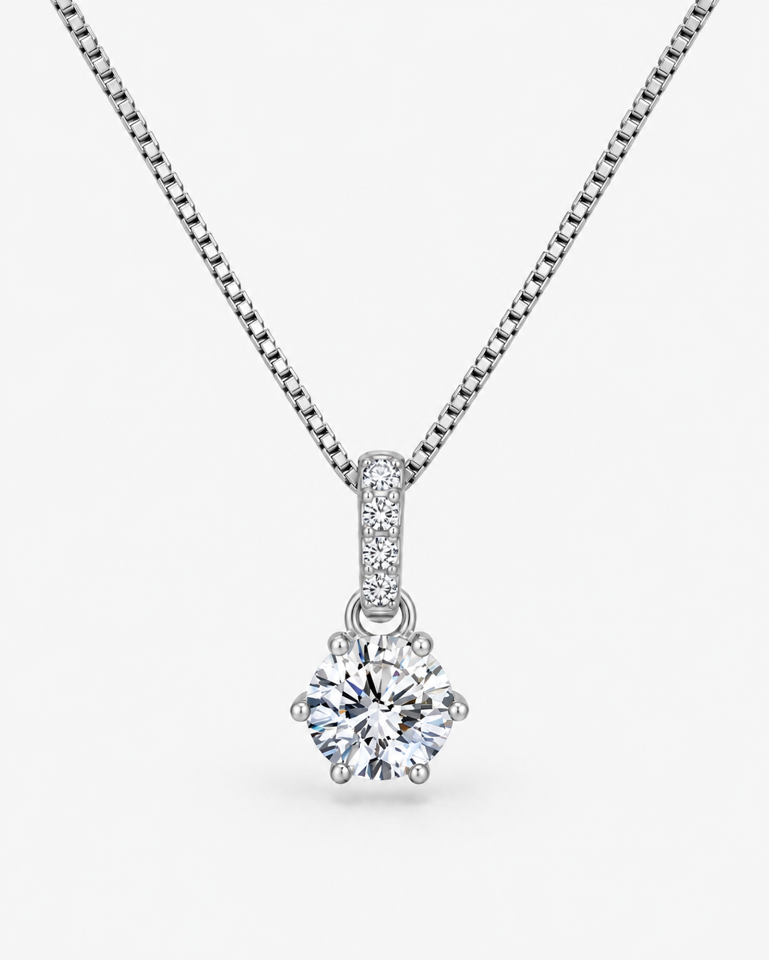 DIAMOND V2 NECKLACE MOISSANITE S925 - SILVER