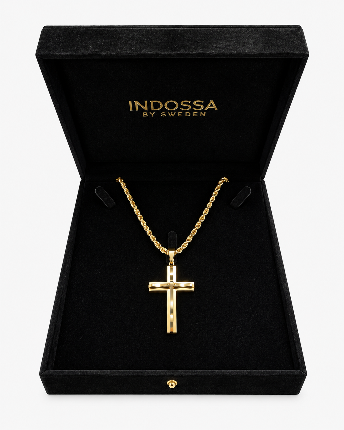 STHLM WITH CROSS - GOLD (6MM)