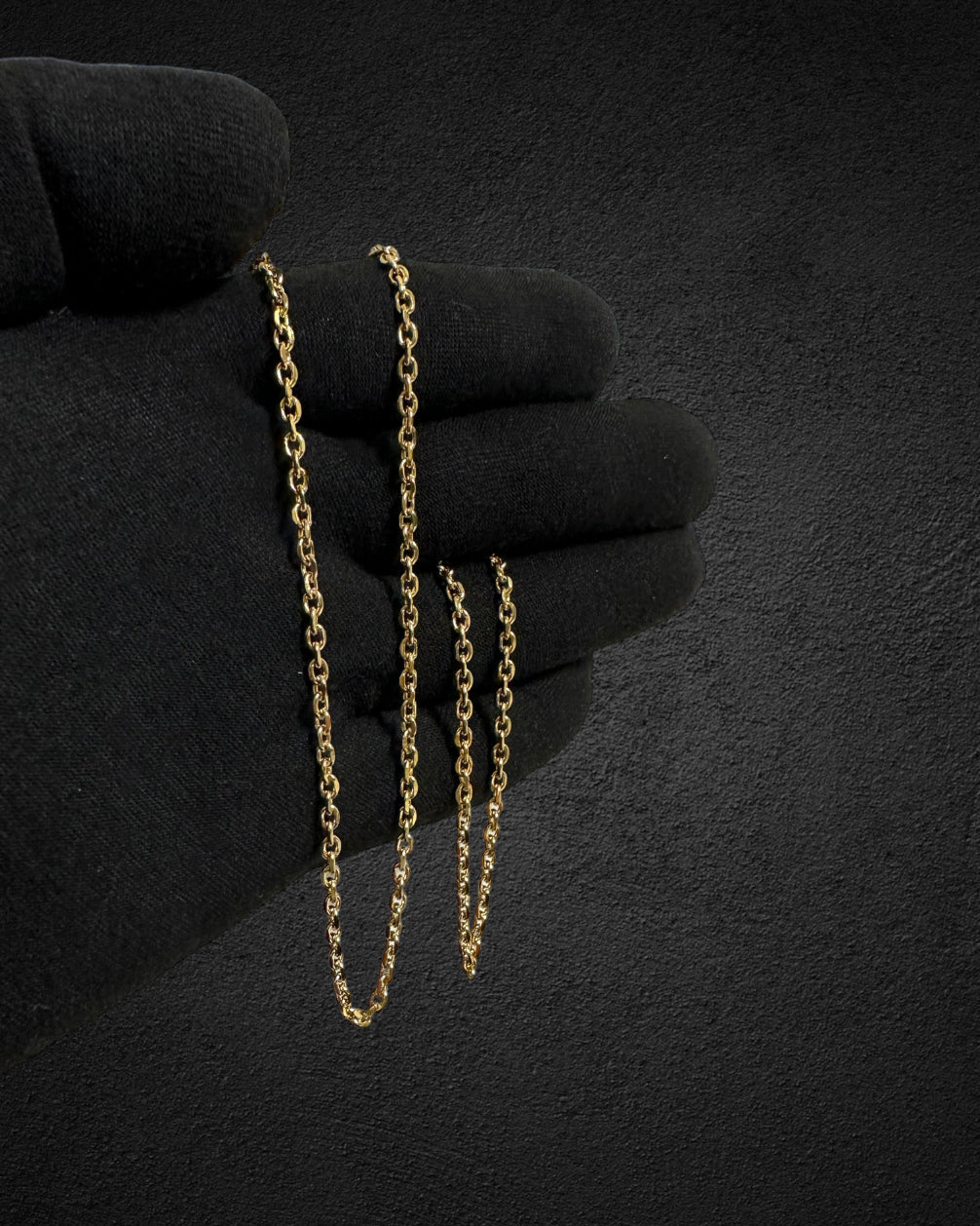 ANCHOR NECKLACE - GOLD (3MM)