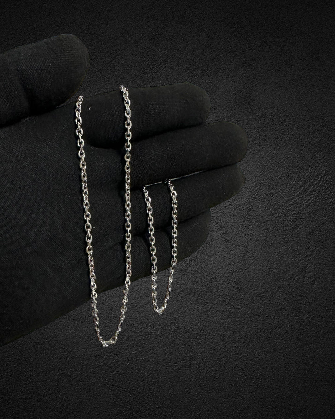 ANCHOR NECKLACE - SILVER (3MM)