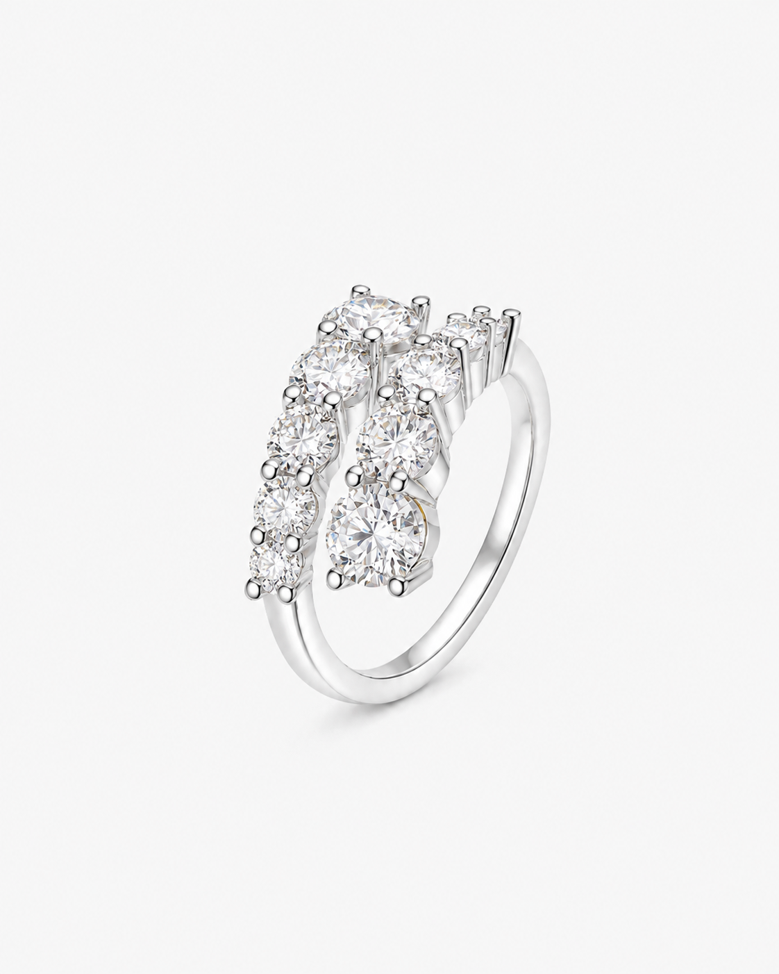 RING DONATELLA WITH MOISSANITE DIAMONDS S925 - SILVER