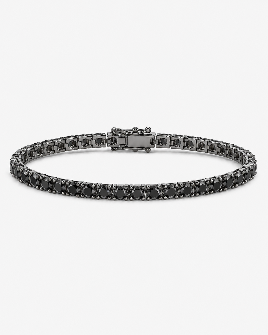 TENNIS BRACELET LUXURY - BLACK (5MM)