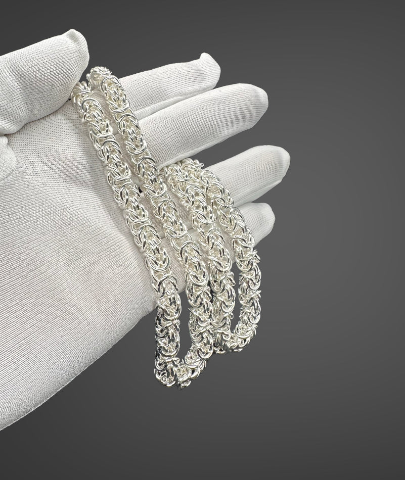 KEISER K2 HALSKJEDE - SØLV (8MM)