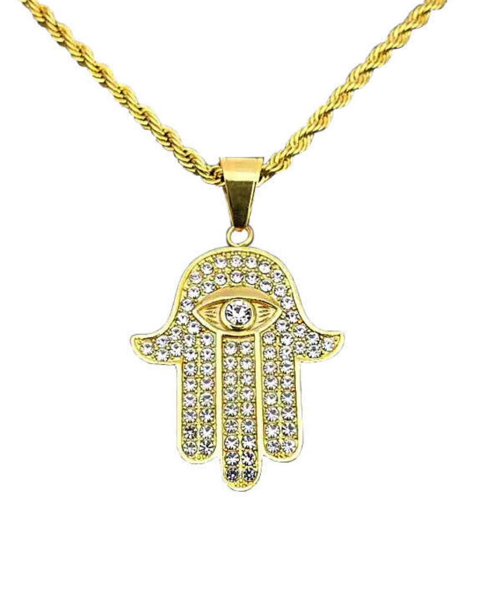 HAND OF FATIMA PENDANT - GOLD