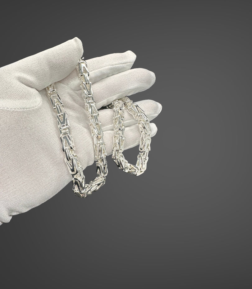 KEISER K1 HALSKJEDE - SØLV (8MM)