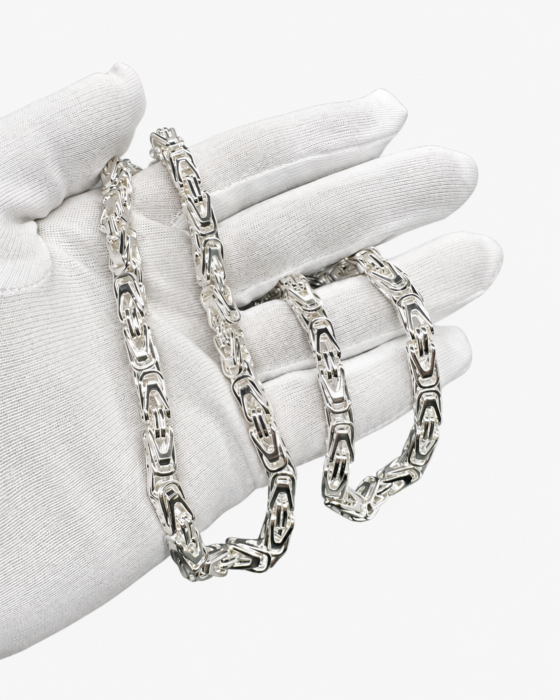 BYZANTINE  K1 NECKLACE - SILVER (6MM)