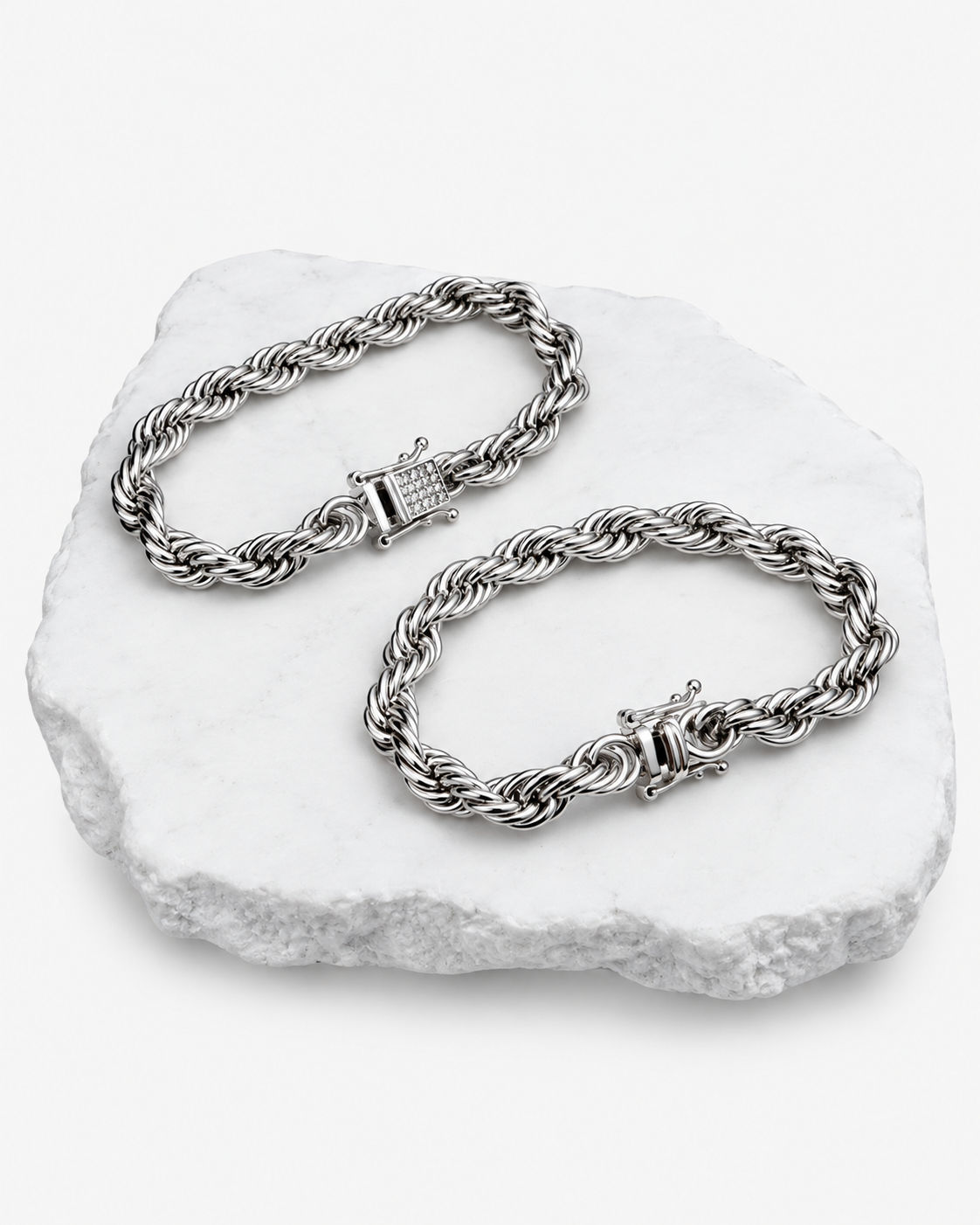 BRACELET STHLM LUXURY - SILVER (8MM)