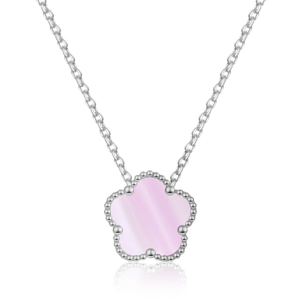 FIORI NECKLACE - SILVER/PINK