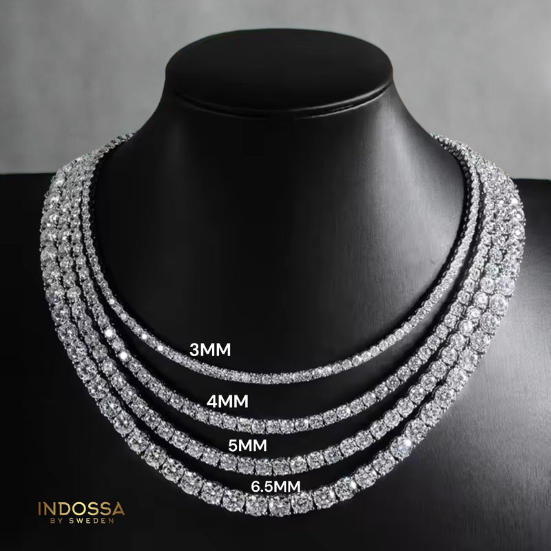 TENNIS NECKLACE MOISSANITE S925 - SILVER