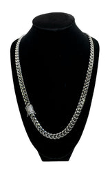 CUBAN NECKLACE LUXURY - SILVER (8MM)