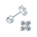 EARRINGS PALMARIA MOISSANITE S925 - SILVER