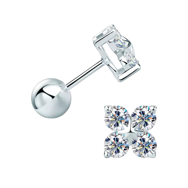 EARRINGS PALMARIA MOISSANITE S925 - SILVER