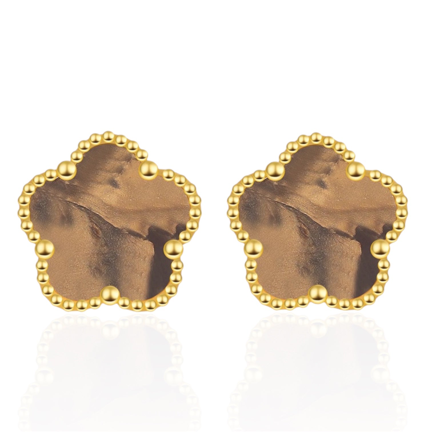 EARRINGS FIORI - MOCHA