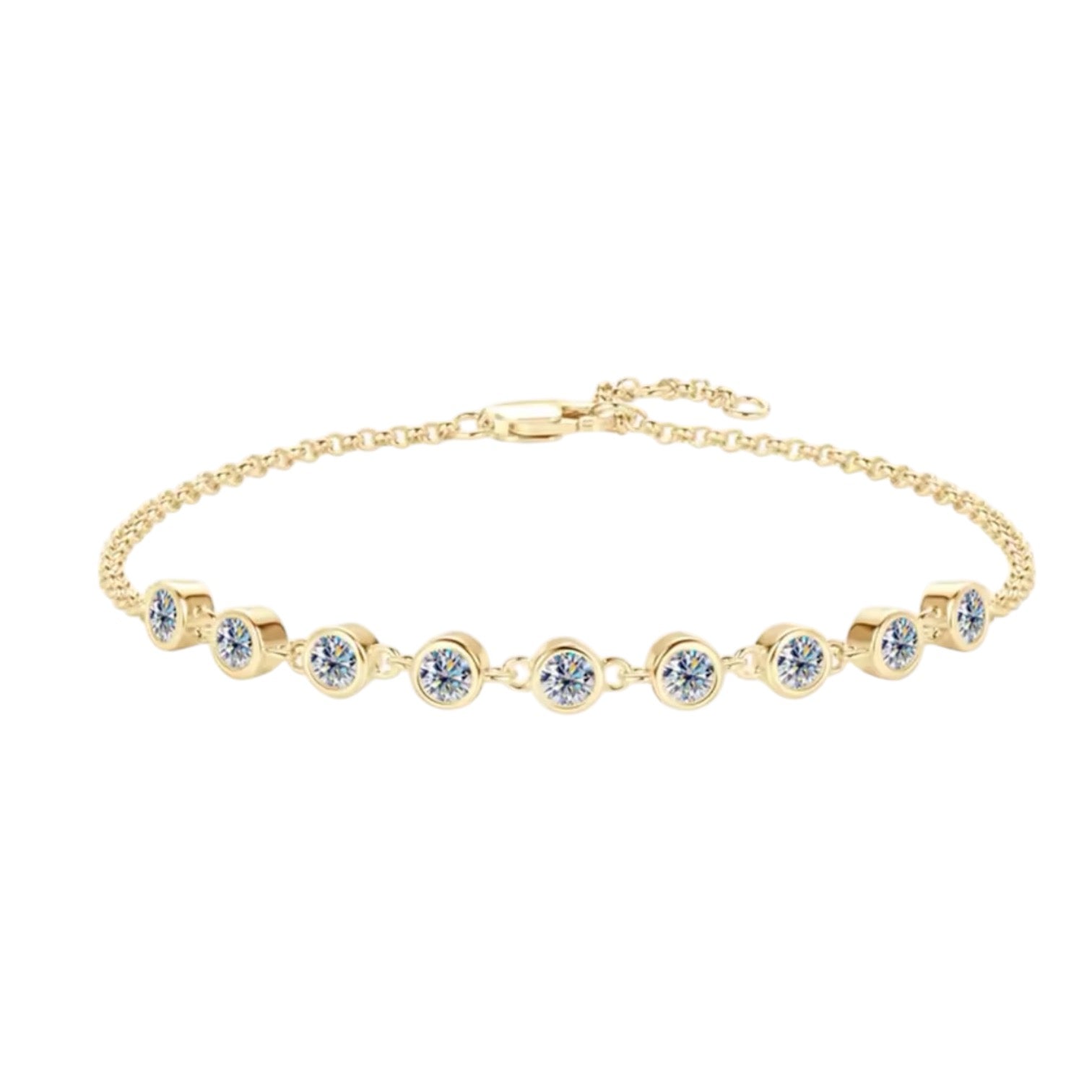 NOVE DIAMOND BRACELET MOISSANITE S925 - GOLD