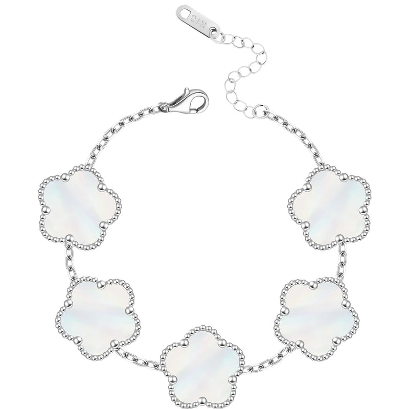 FIORI BRACELET - SILVER/WHITE