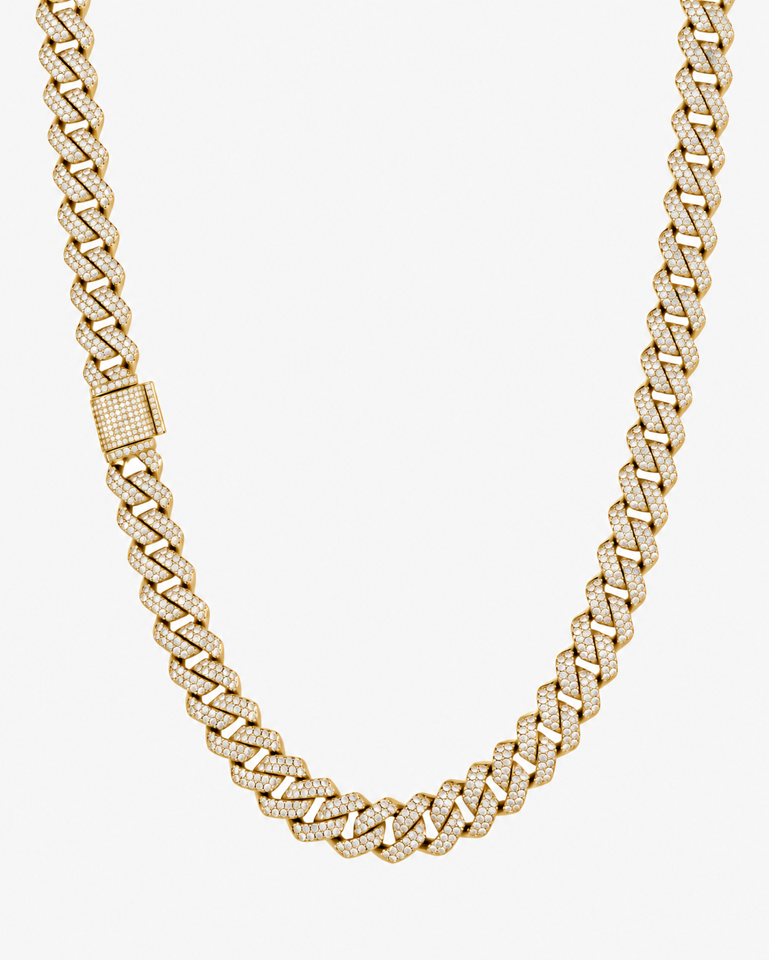 CUBAN ICE LUXURY NECKLACE - GOLD (10MM)