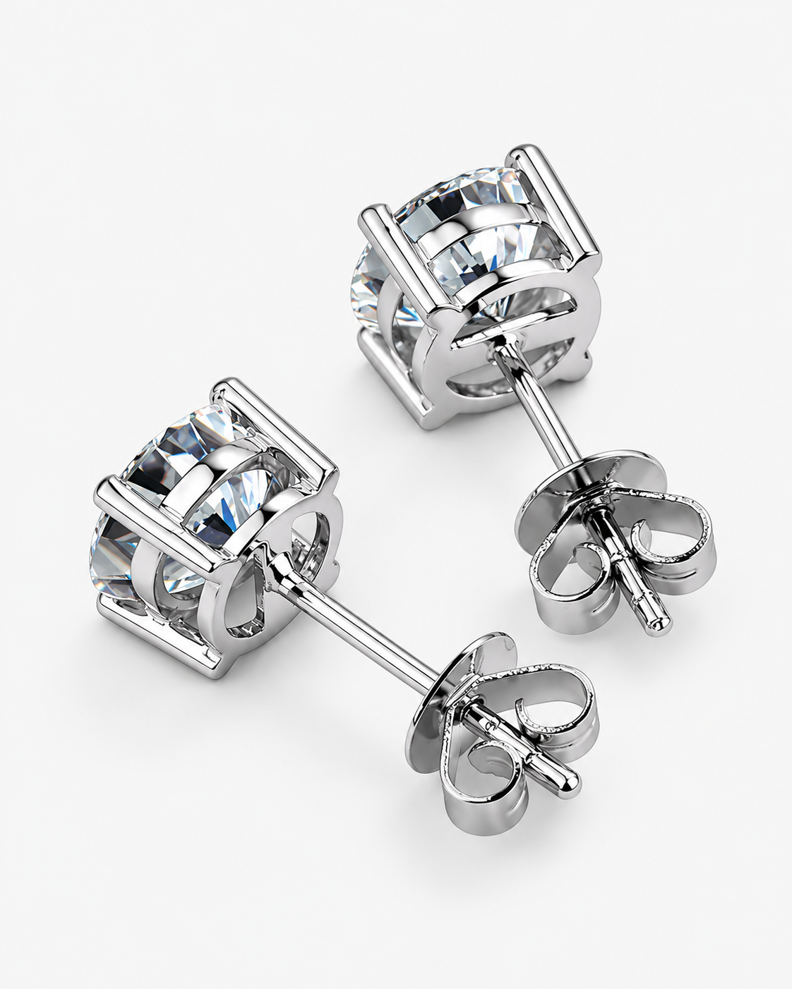 EARRINGS DIAMOND MOISSANITE S925 - SILVER