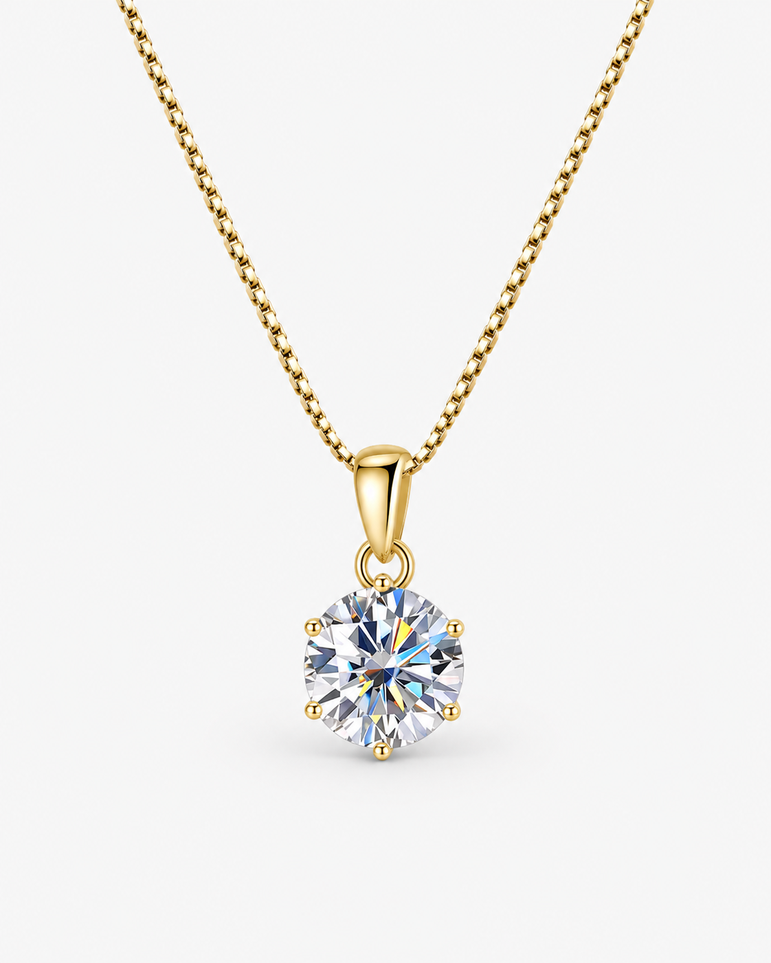 DIAMOND NECKLACE MOISSANITE S925 - GOLD