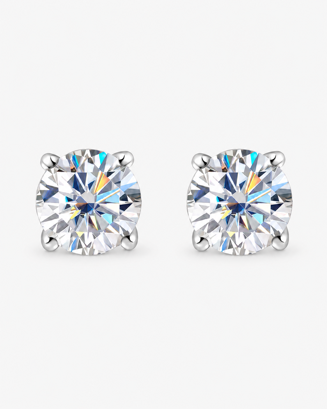 EARRINGS DIAMOND MOISSANITE S925 - SILVER