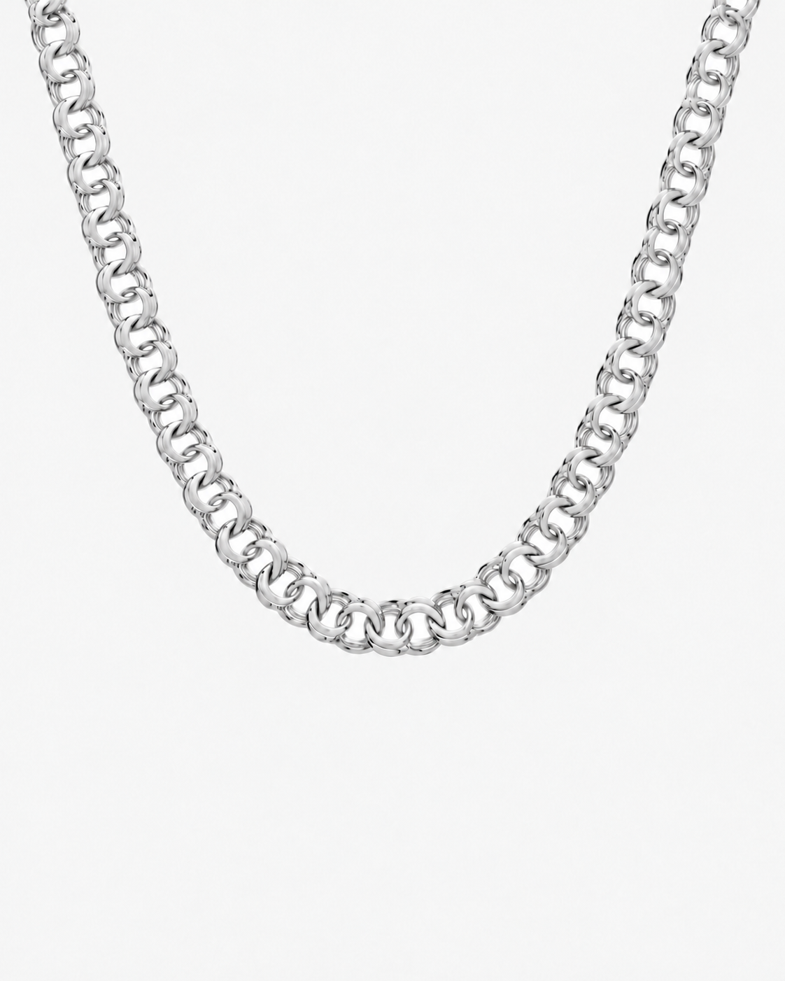 BISMARCK LUXURY NECKLACE - SILVER (11MM)