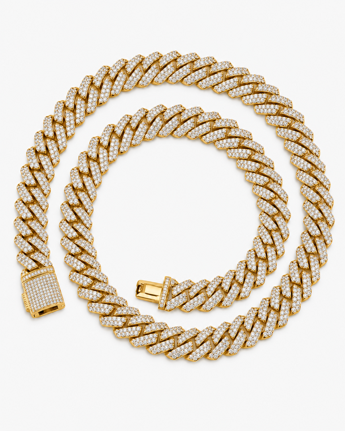 CUBAN ICE LUXURY NECKLACE - GOLD (14MM)