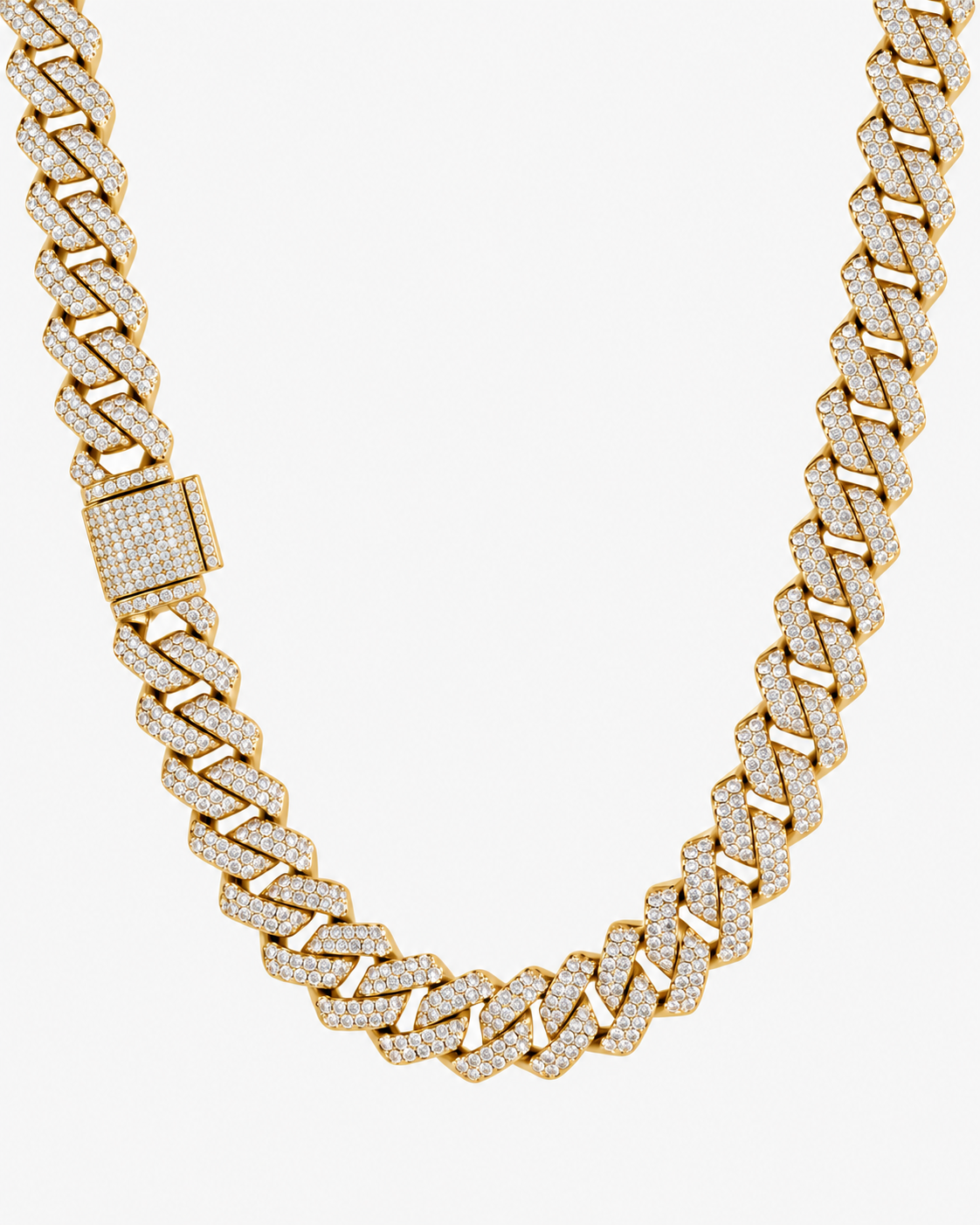 CUBAN ICE LUXURY NECKLACE - GOLD (14MM)