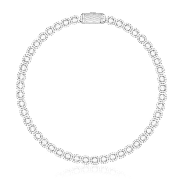 MONACO ICE NECKLACE - SILVER