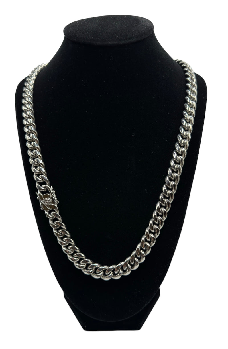 CUBAN NECKLACE LUXURY - SILVER (10MM)