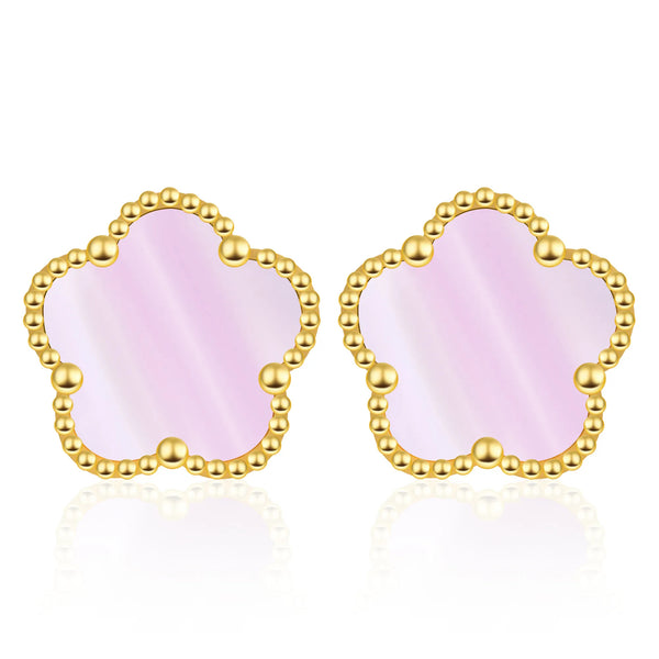 EARRINGS FIORI - GOLD/PINK