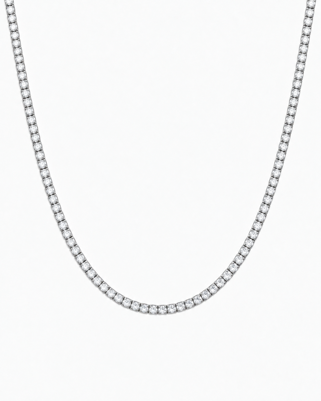 TENNIS NECKLACE LUXURY - SILVER (2MM)