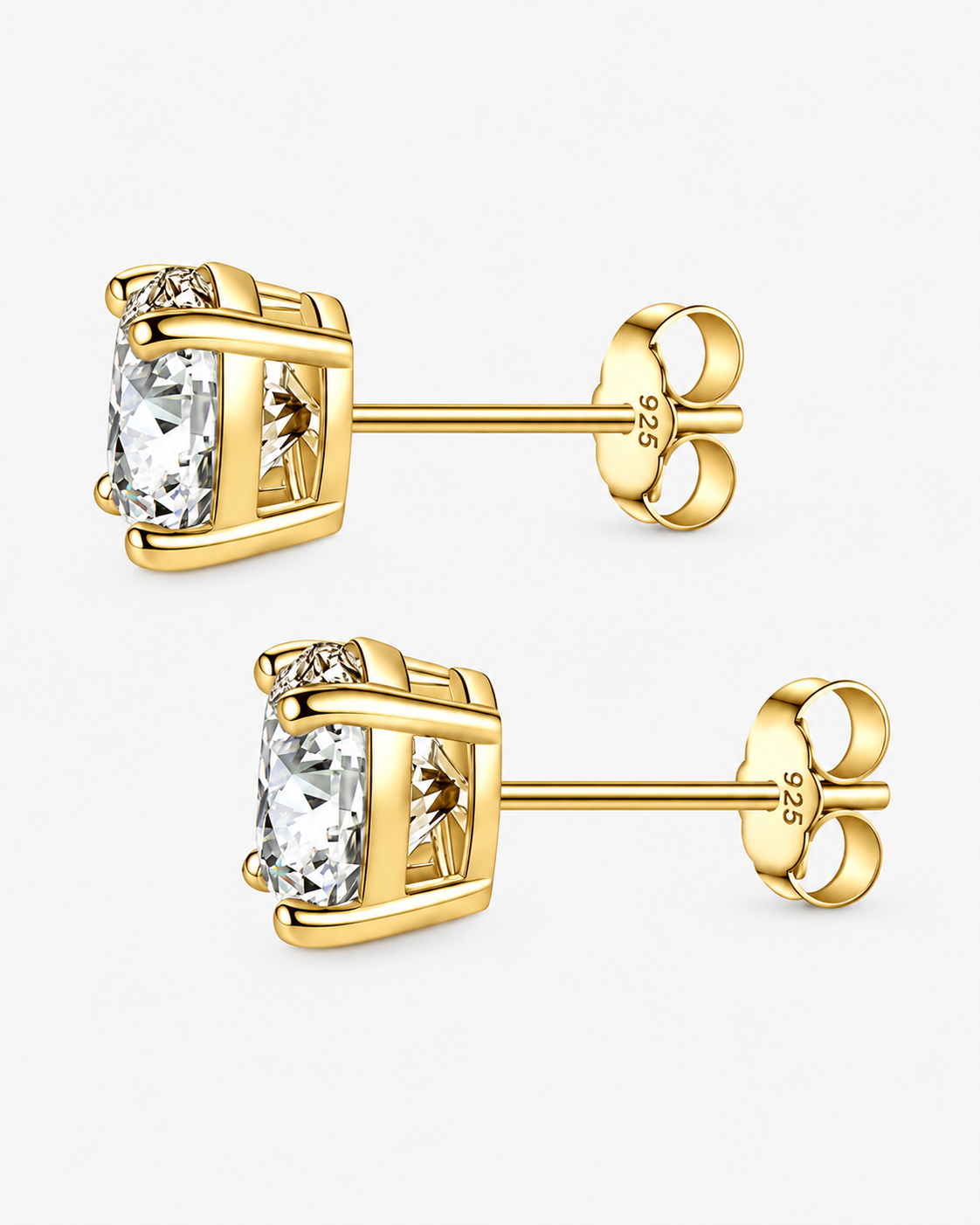EARRINGS DIAMOND MOISSANITE S925 - GOLD