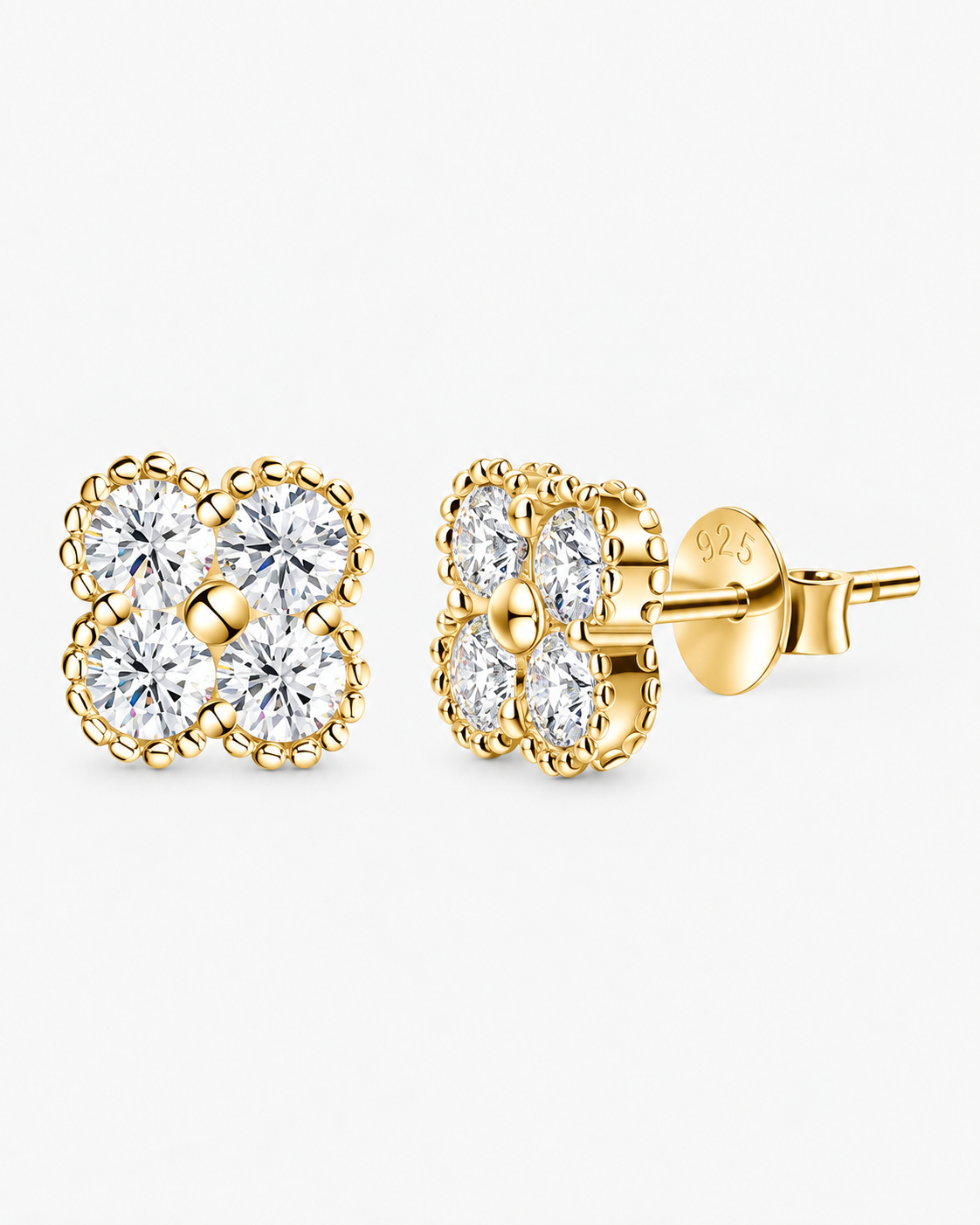 EARRINGS CHIARA MOISSANITE S925 - GOLD