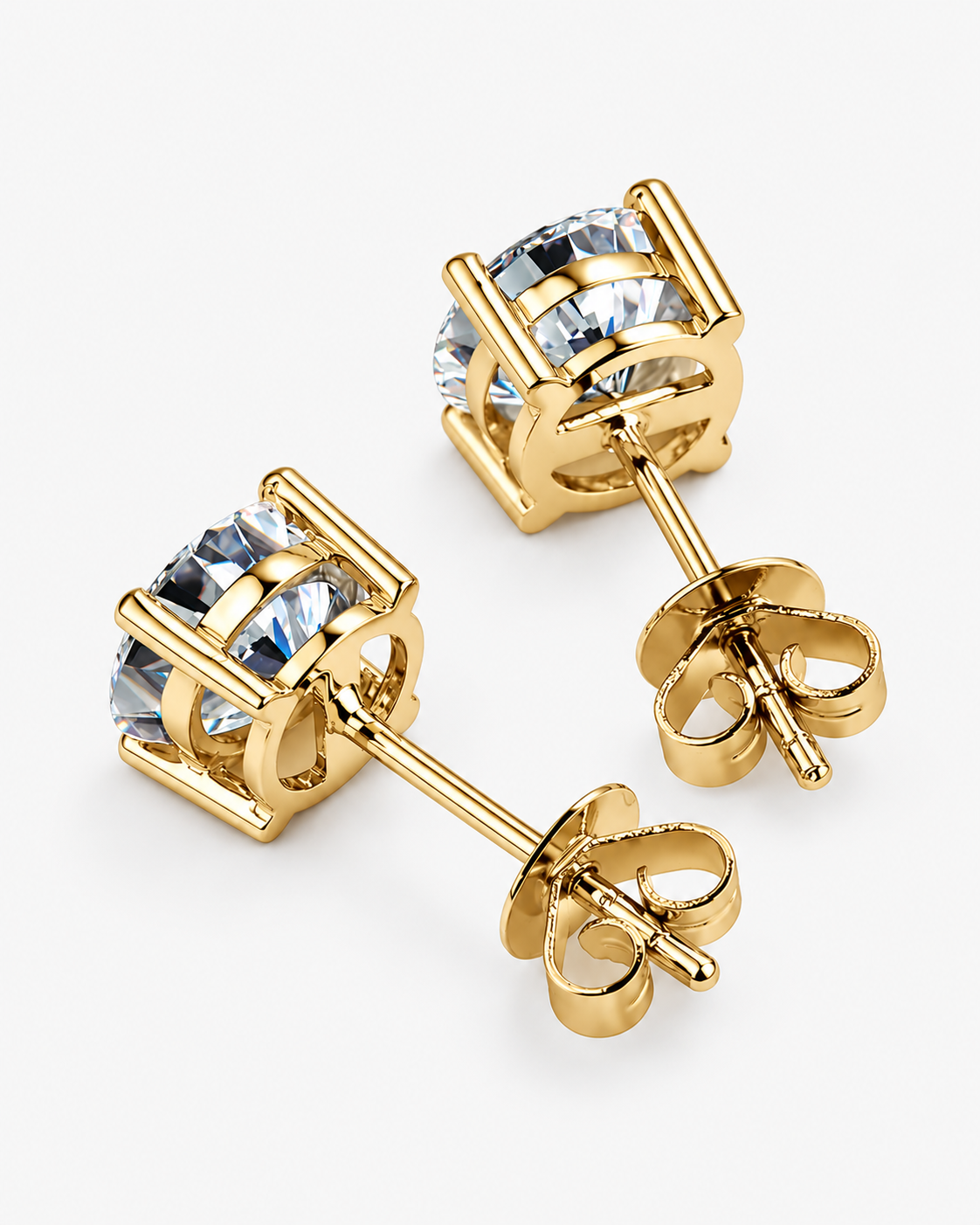 EARRINGS DIAMOND MOISSANITE S925 - GOLD