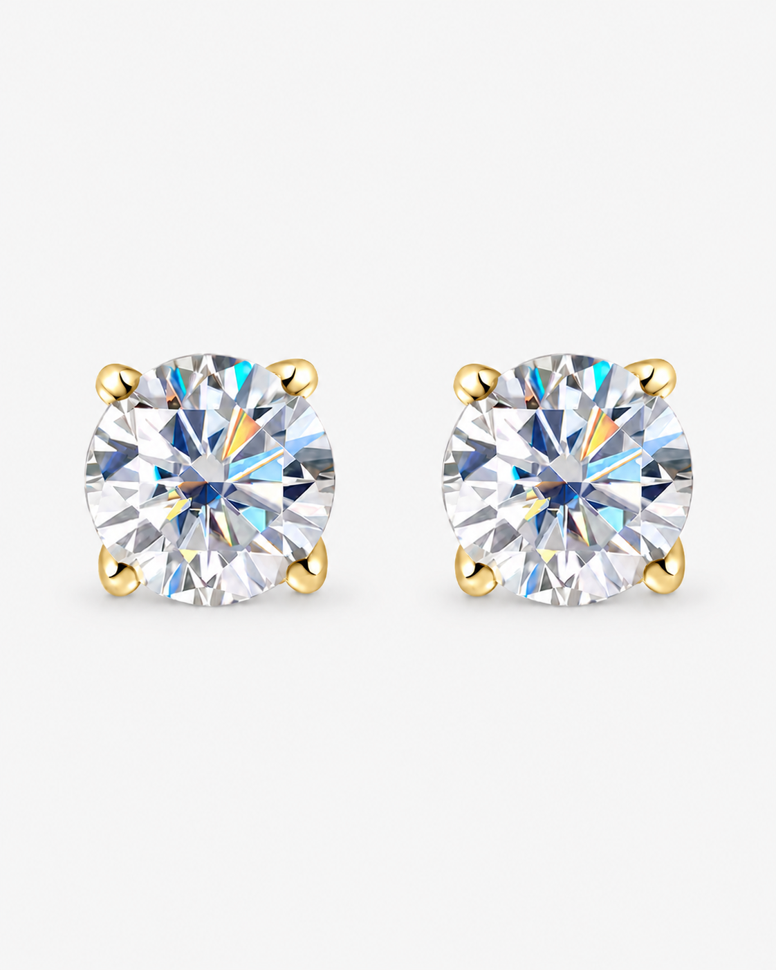 EARRINGS DIAMOND MOISSANITE S925 - GOLD