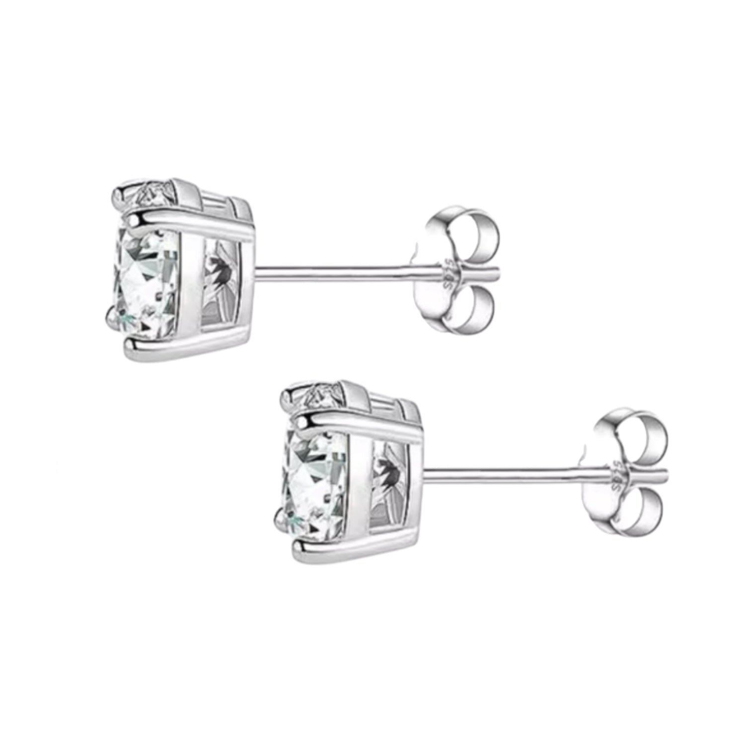 EARRINGS DIAMOND MOISSANITE S925 - SILVER