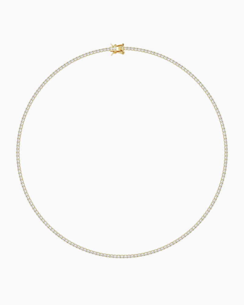 TENNIS NECKLACE LUXURY - GOLD (2MM)