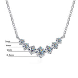 DIAMOND NECKLACE MOISSANITE S925 - WHITE GOLD