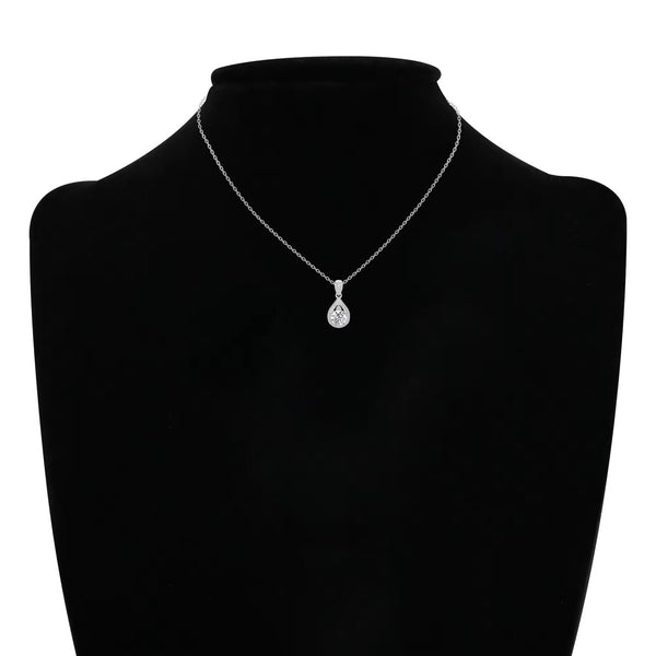 DROP DIAMOND NECKLACE MOISSANITE S925 - SILVER