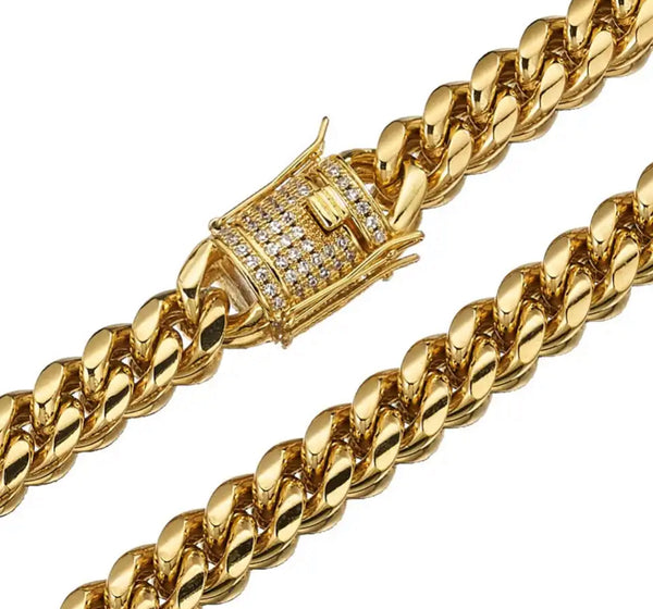 CUBAN BRACELET LUXURY - GOLD (8MM)