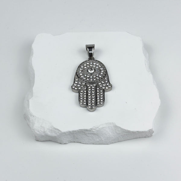 PENDANT HAND OF FATIMA V2 - SILVER