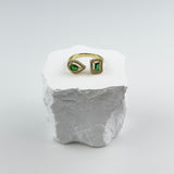 DIAMOND RING - GOLD/GREEN