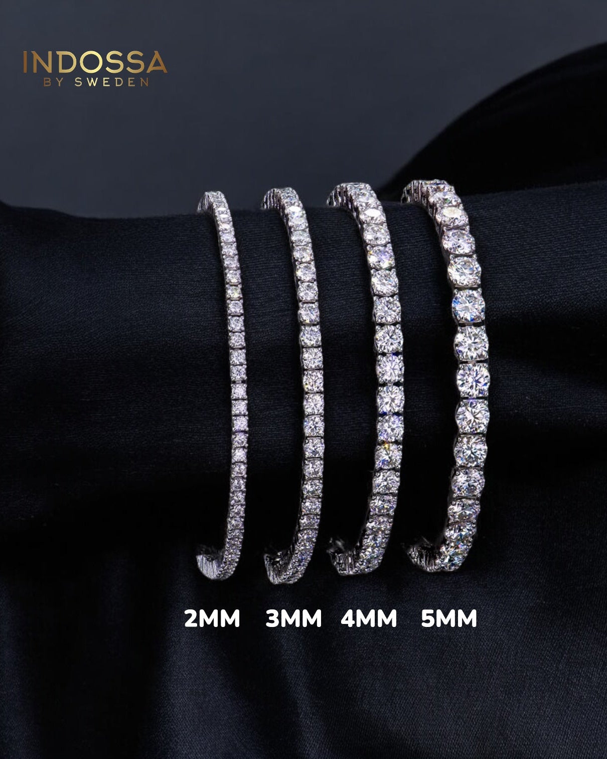 TENNIS BRACELET LUXURY - GOLD (4MM)