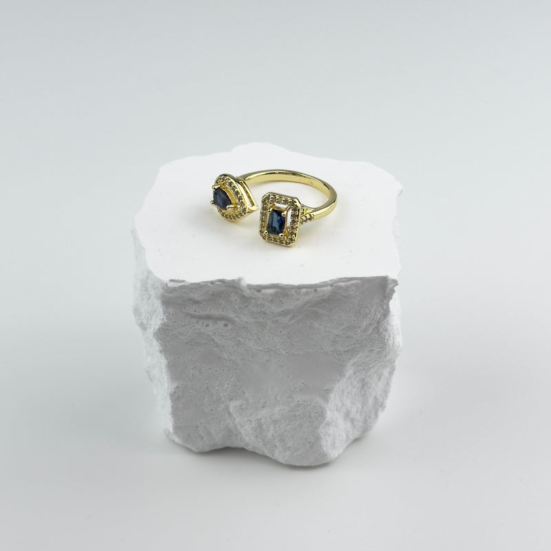 DIAMOND RING - GOLD/BLUE