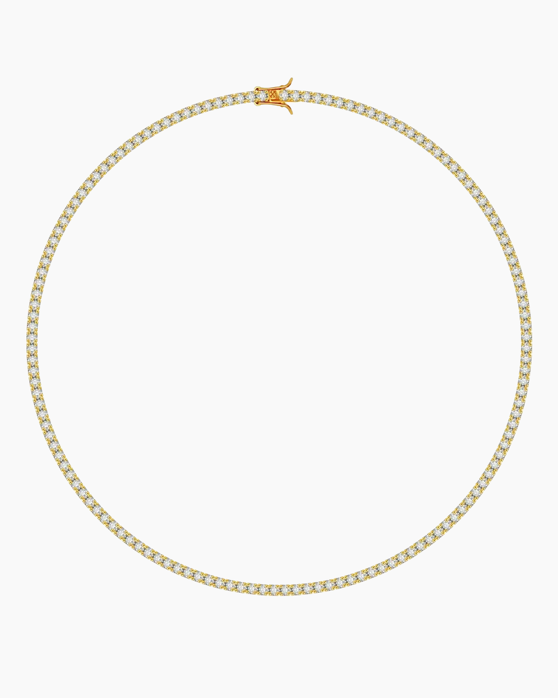 TENNIS NECKLACE LUXURY - GOLD (3MM)