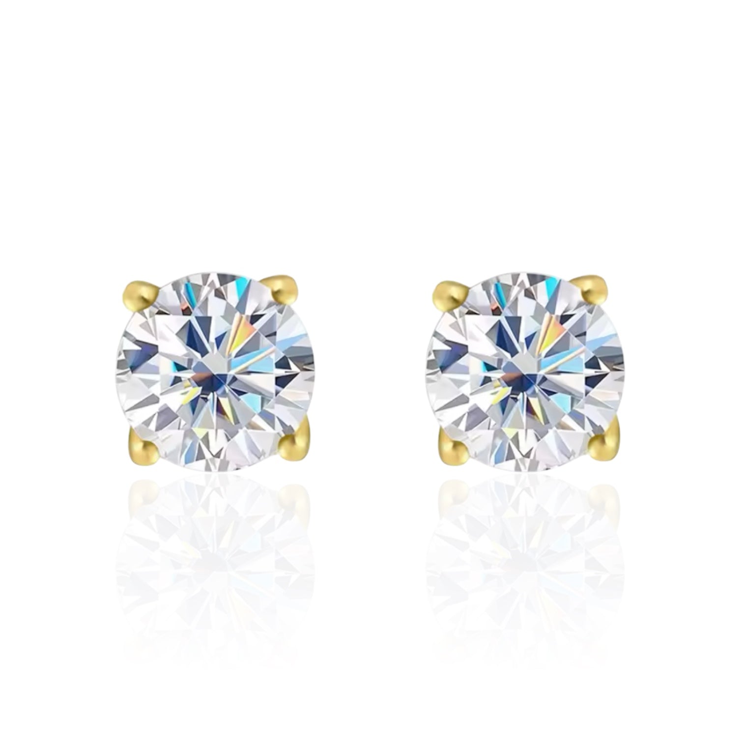 EARRINGS DIAMOND MOISSANITE S925 - GOLD