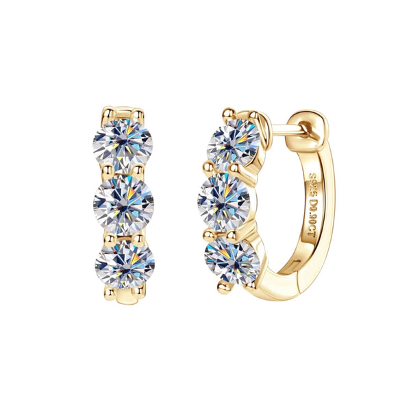 EARRINGS LUSSO MOISSANITE S925 - GOLD