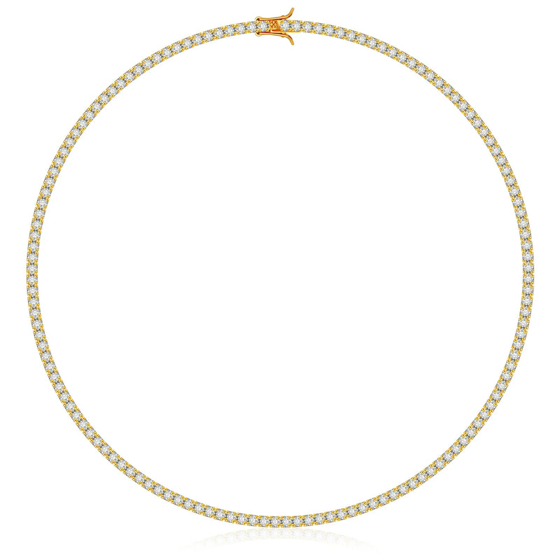 TENNIS NECKLACE LUXURY - GOLD (3MM)